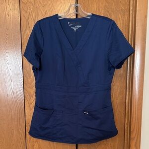 Grey's Anatomy Blue Women's Scrub Top.